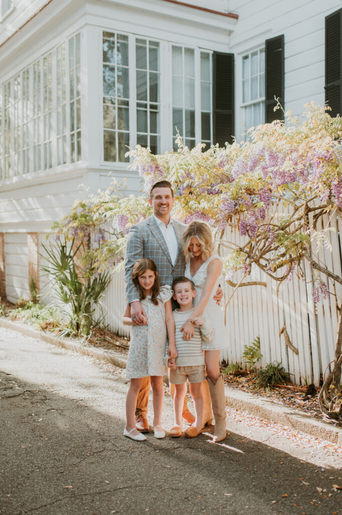 Taylor Kirtley, founder of Kirtley Social Co., with her family.