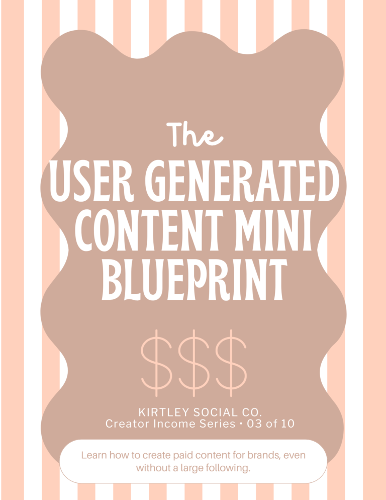 User Generated Content (UGC) Mini Blueprint