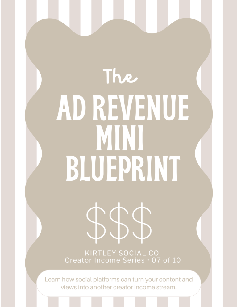 Ad Revenue Mini Blueprint