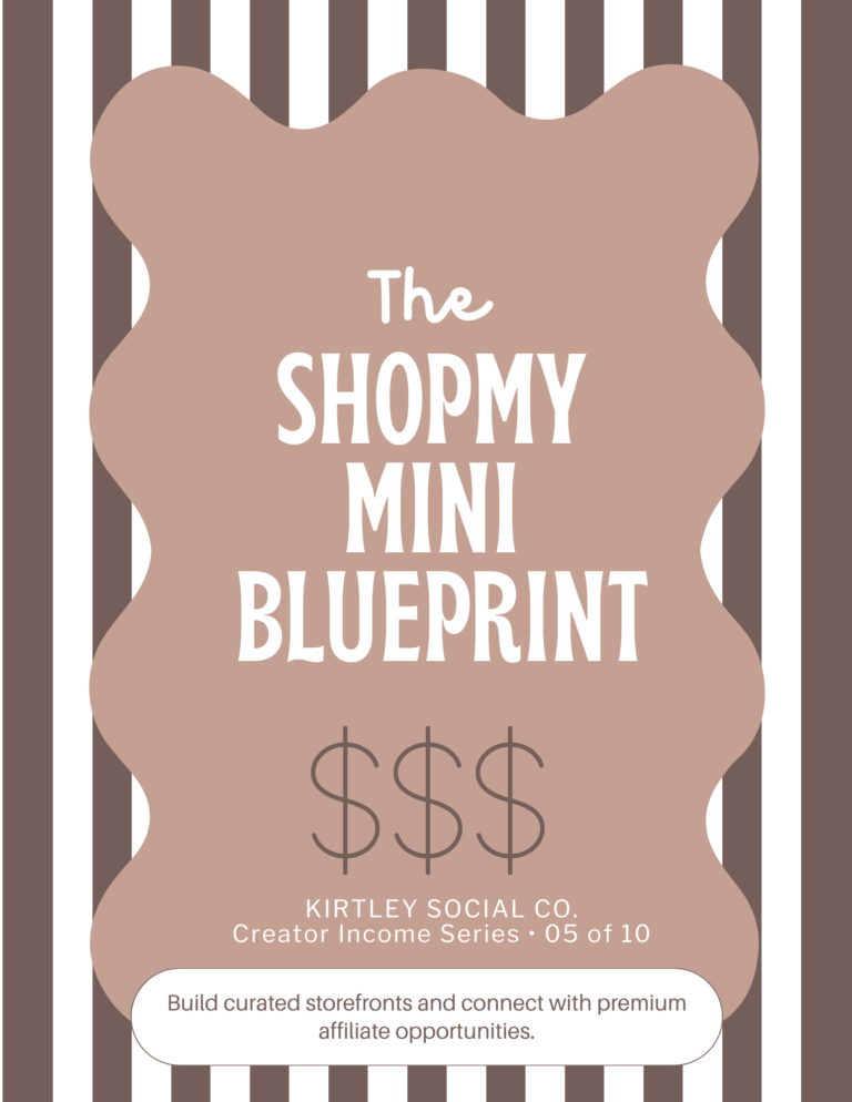 The ShopMy Mini Blueprint